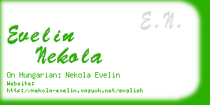 evelin nekola business card